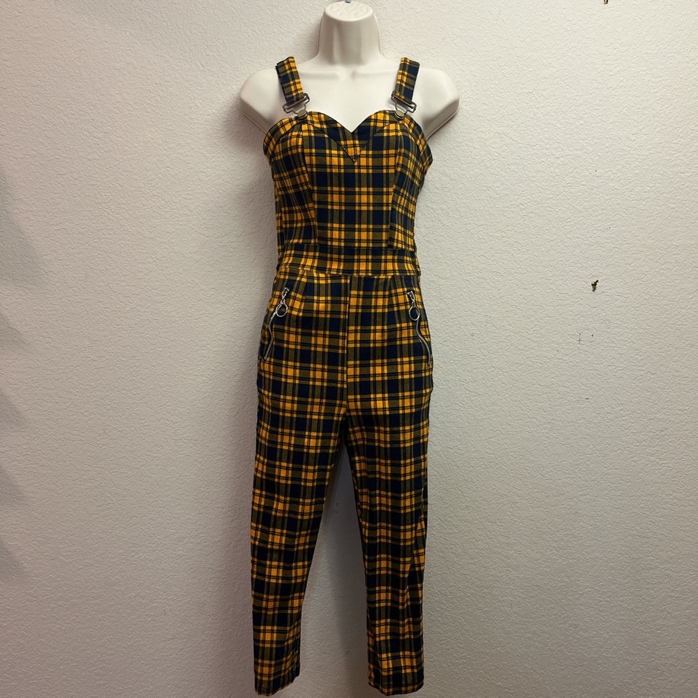 SOLD OUT Jawbreaker Just Checking Plaid Jumpsuit in size small!